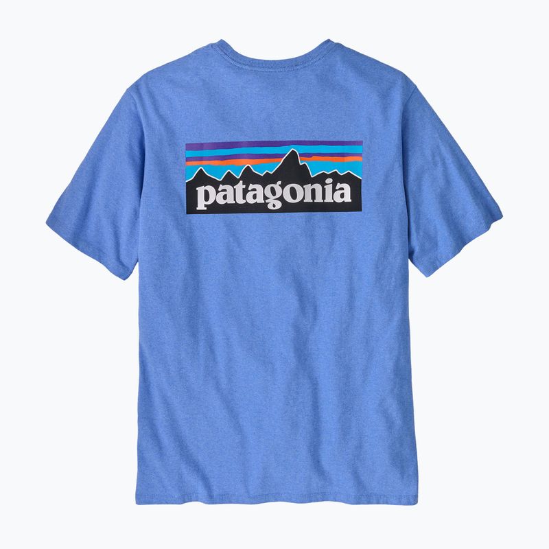 Tricou pentru bărbați Patagonia P-6 Logo Responsibili-Tee abundant blue 4