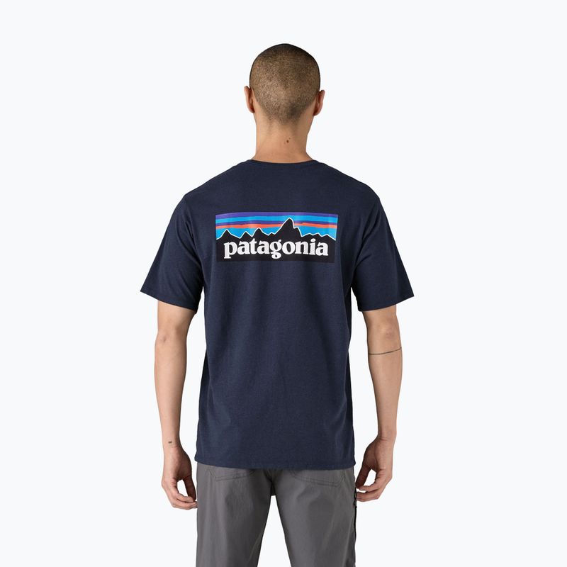Tricou pentru bărbați Patagonia P-6 Logo Responsibili-Tee new navy 2