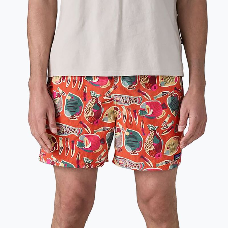 Pantaloni scurți pentru bărbați Patagonia Baggies 5" wrasse/pollinator orange