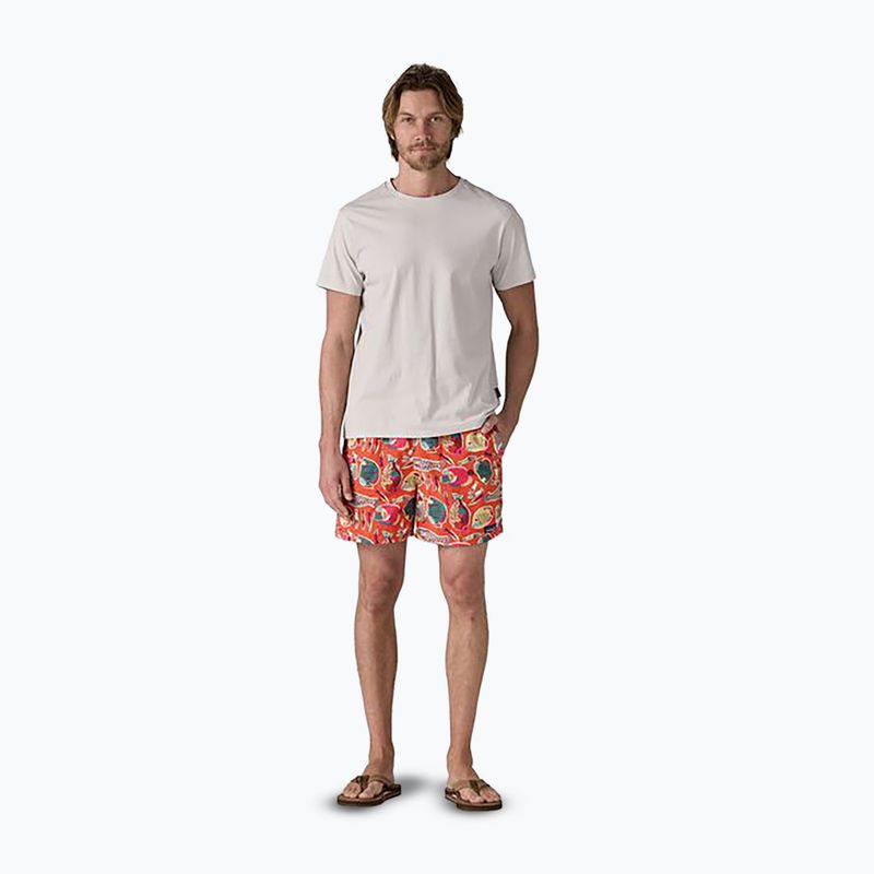 Pantaloni scurți pentru bărbați Patagonia Baggies 5" wrasse/pollinator orange 2
