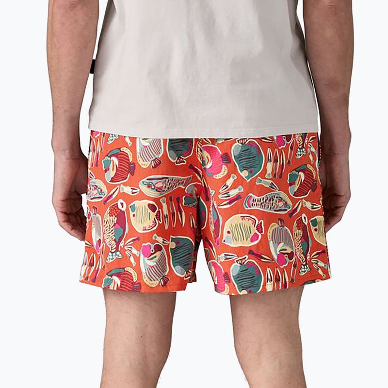 Pantaloni scurți pentru bărbați Patagonia Baggies 5" wrasse/pollinator orange 3