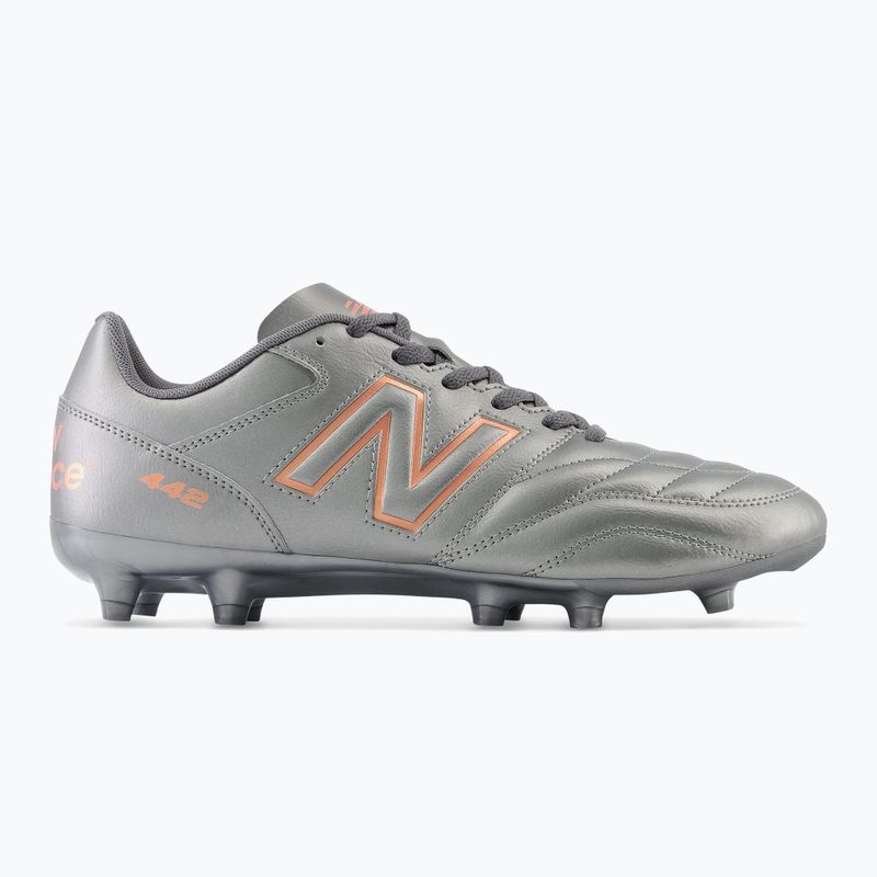 Ghete de fotbal pentru bărbați New Balance 442 V2 Academy FG argintiu 9