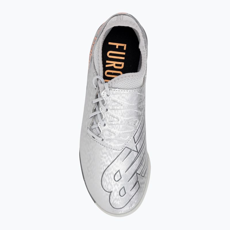 Ghete de fotbal pentru copii New Balance Furon V7 Dispatch TF Jr argint