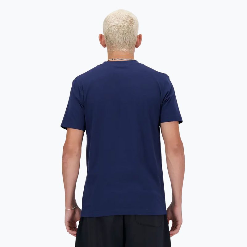 Tricou pentru bărbați New Balance Stacked Logo navy 2