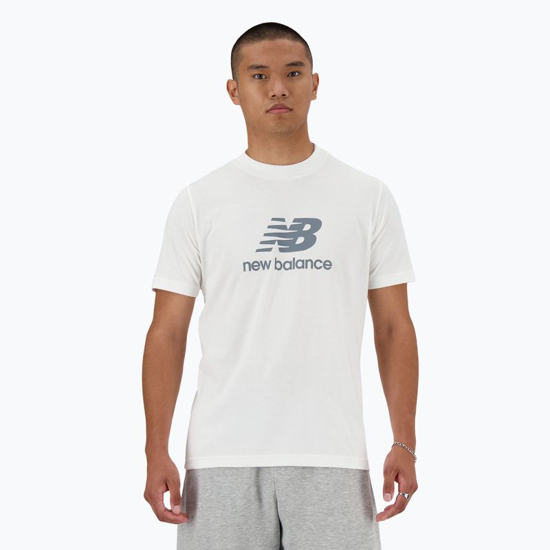 Tricou pentru bărbați New Balance Stacked Logo white