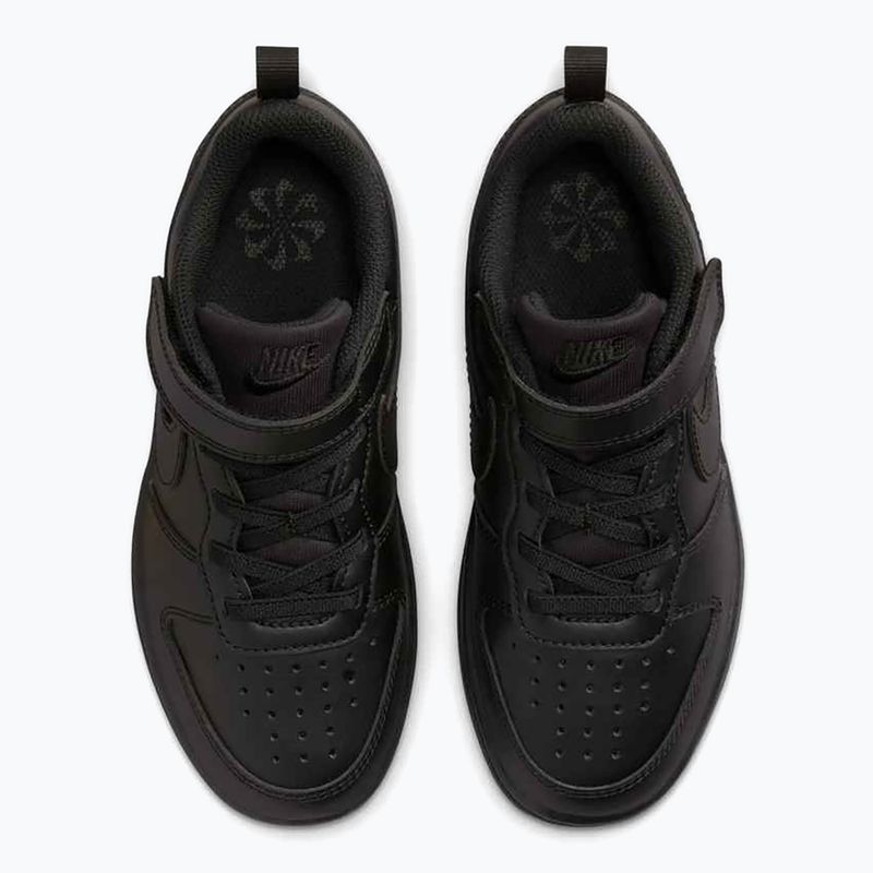 Încălțăminte pentru copii Nike Court Borough Low Recraft black/black/black 3