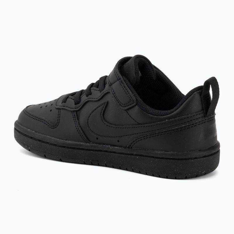 Încălțăminte pentru copii Nike Court Borough Low Recraft black/black/black 3