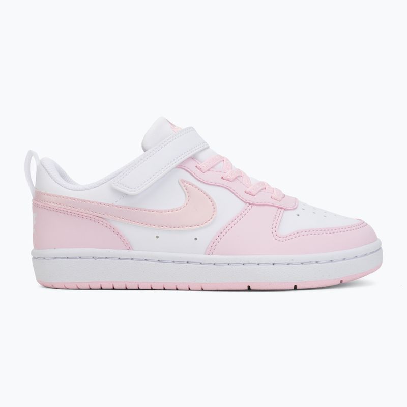 Încălțăminte pentru copii Nike Court Borough Low Recraft white/pink foam 2