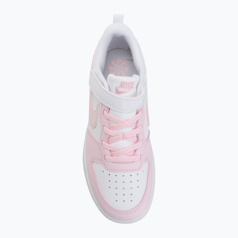 Încălțăminte pentru copii Nike Court Borough Low Recraft white/pink foam 5