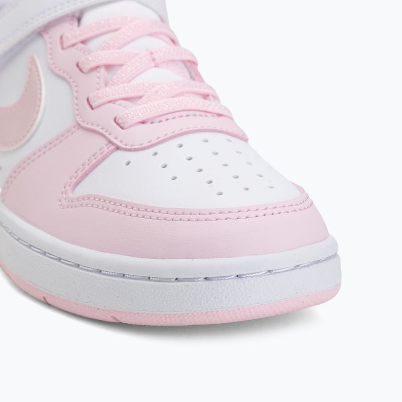 Încălțăminte pentru copii Nike Court Borough Low Recraft white/pink foam 7