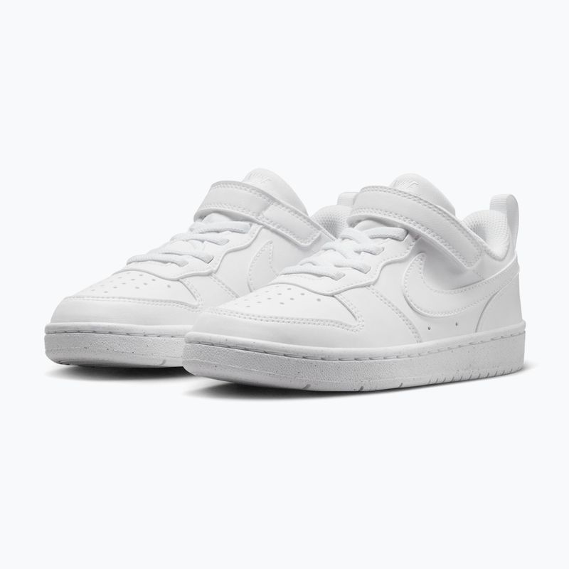 Încălțăminte pentru copii Nike Court Borough Low Recraft white/white/white 3