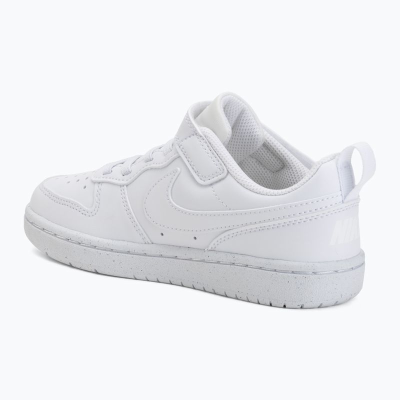 Încălțăminte pentru copii Nike Court Borough Low Recraft white/white/white 3