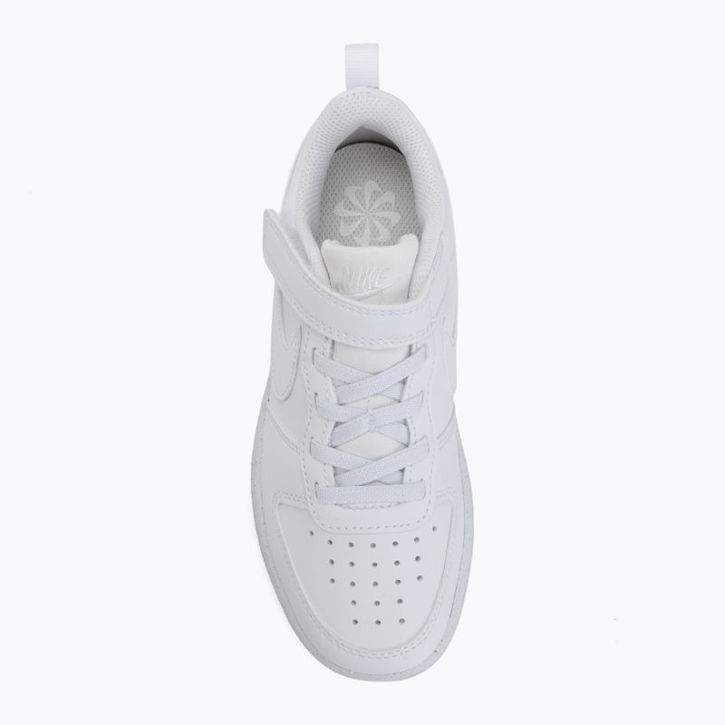 Încălțăminte pentru copii Nike Court Borough Low Recraft white/white/white 5