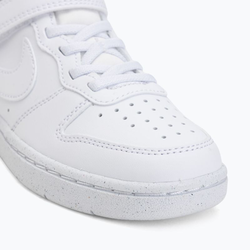Încălțăminte pentru copii Nike Court Borough Low Recraft white/white/white 7
