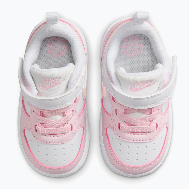 Încălțăminte pentru copii Nike Court Borough Low Recraft white/pink foam 4