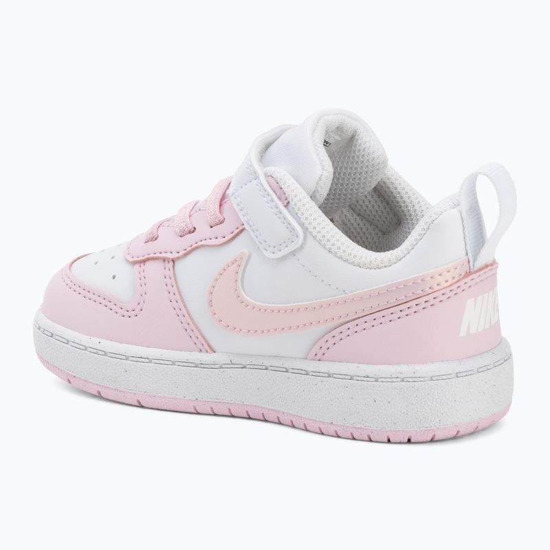 Încălțăminte pentru copii Nike Court Borough Low Recraft white/pink foam 3