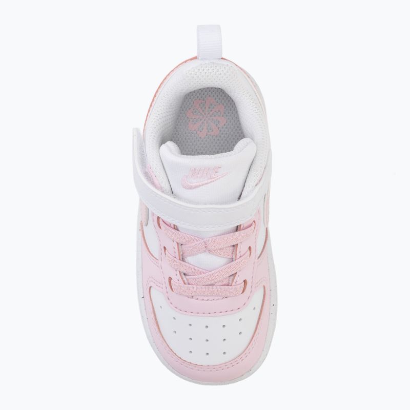 Încălțăminte pentru copii Nike Court Borough Low Recraft white/pink foam 5