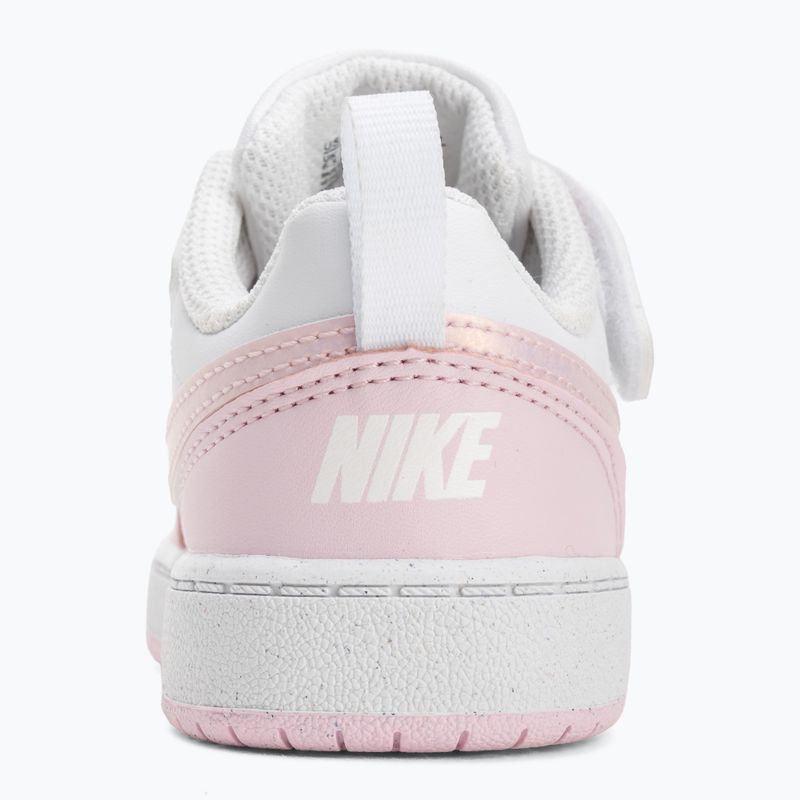 Încălțăminte pentru copii Nike Court Borough Low Recraft white/pink foam 6