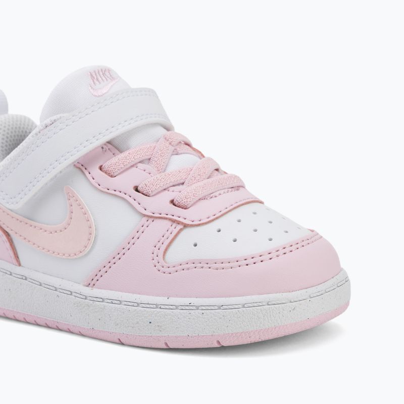 Încălțăminte pentru copii Nike Court Borough Low Recraft white/pink foam 7