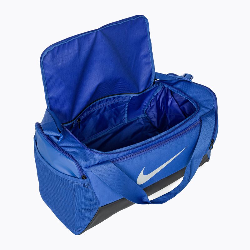 Geantă de antrenament Nike Brasilia 9.5 41 l game royal/black/metallic silver
