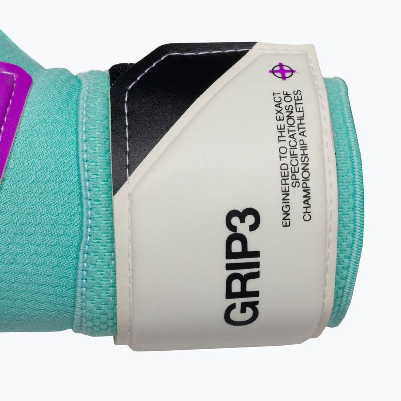 Mănuși de portar Nike Grip 3 black/hyper turquoise/white 4