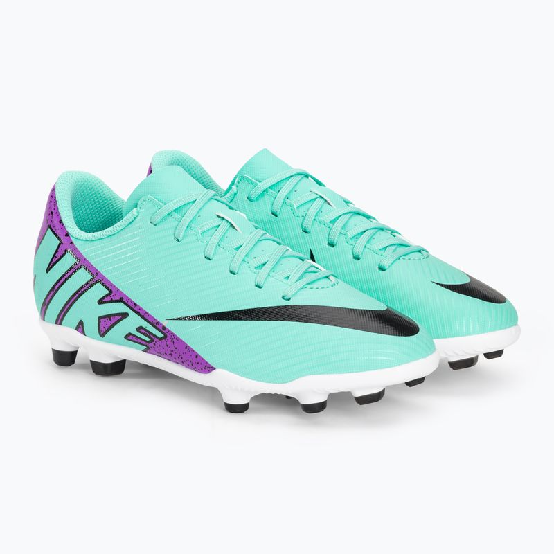 Încălțăminte de fotbal pentru copii Nike JR Mercurial Zoom Vapor 15 FG/MG hyper turquoise/black/ white/fuchsia dream 4