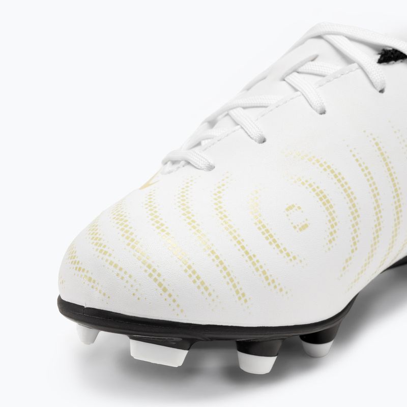 Încălțăminte de fotbal pentru copii Nike Phantom GX II Club FG/MG Junior white/metallic gold coin/black 7