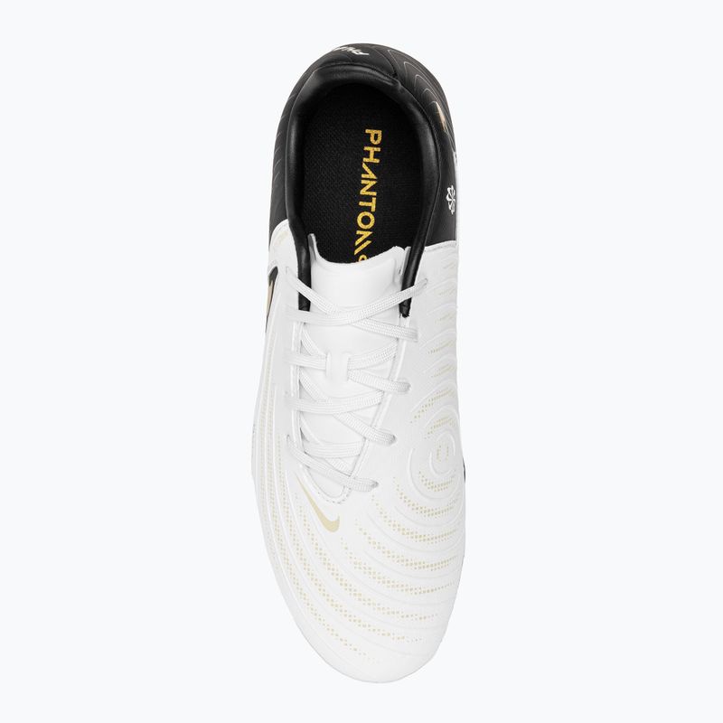 Încălțăminte de fotbal  Nike Phantom GX II Academy FG/MG white / metallic gold coin / black 5