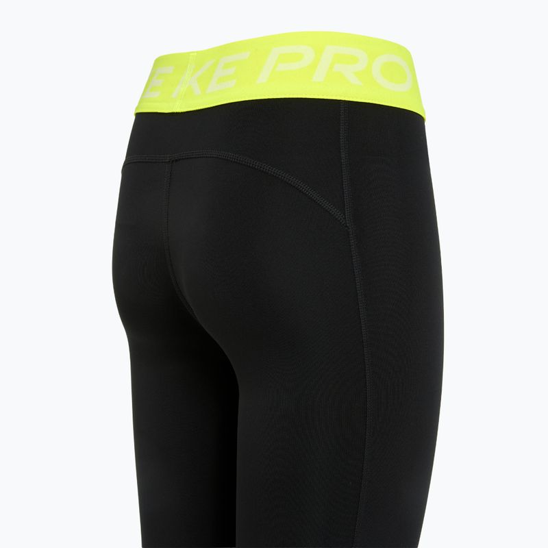 Colanți pentru copii Nike Pro Dri-FIT comet black/volt/white 9