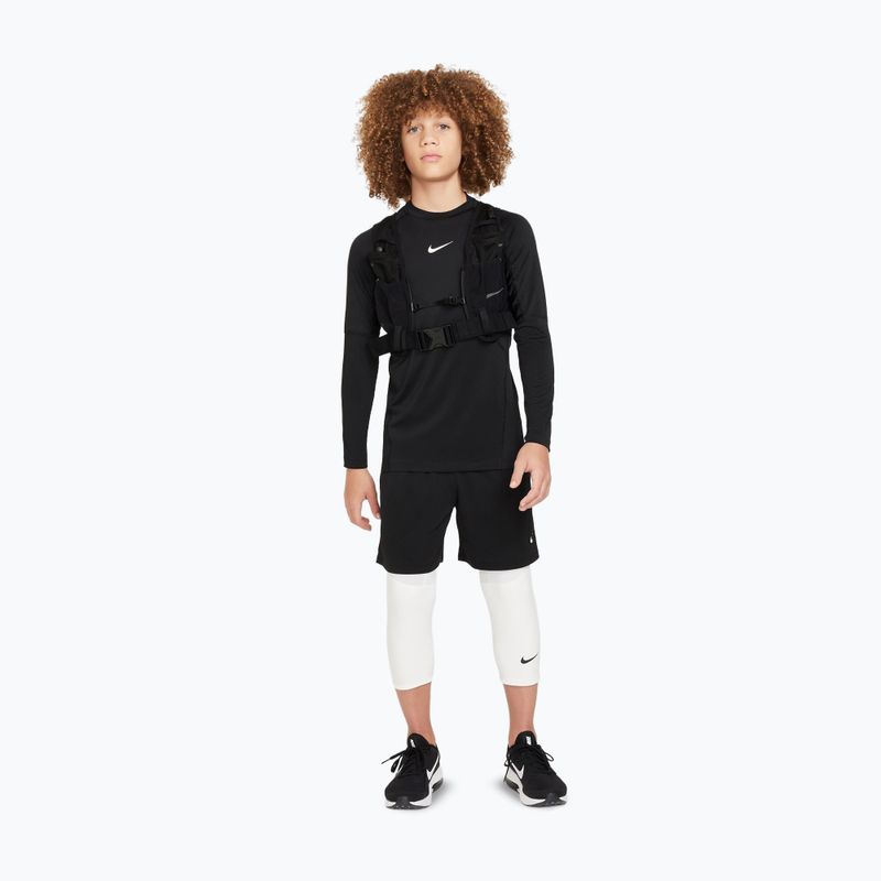 Longsleeve pentru copii Nike Pro Dri-Fit black/white 2