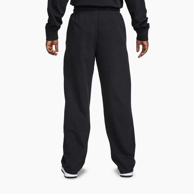 Pantaloni pentru bărbați Nike Sportswear Club Knit Open-Hem black/white 3