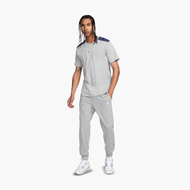 Pantaloni pentru bărbați Nike Club Knit Jogger dark grey heather/white 2
