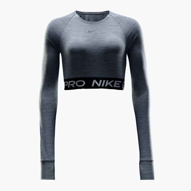 Top de antrenament longsleeve pentru femei Nike Pro 365 Dri-Fit smoke grey/heather 7