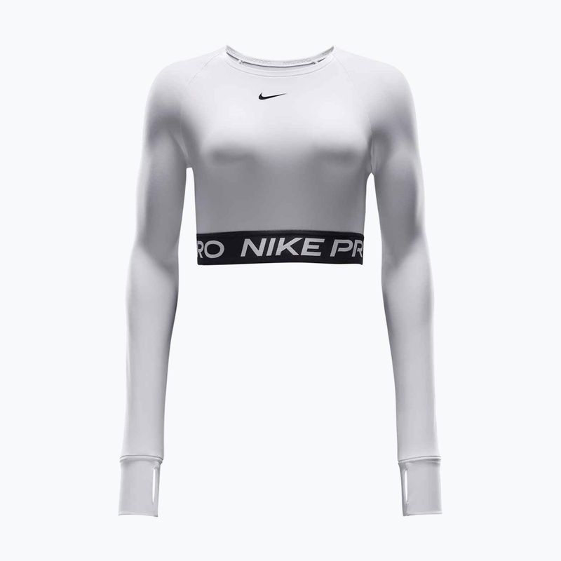 Top de antrenament longsleeve pentru femei Nike Pro 365 Dri-Fit white/black