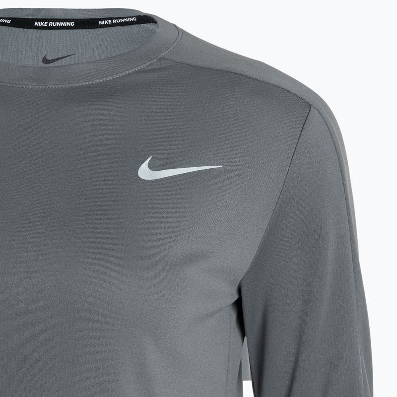 Longsleeve de alergare pentru femei Nike Dri-Fit Crew-Neck smoke grey 3