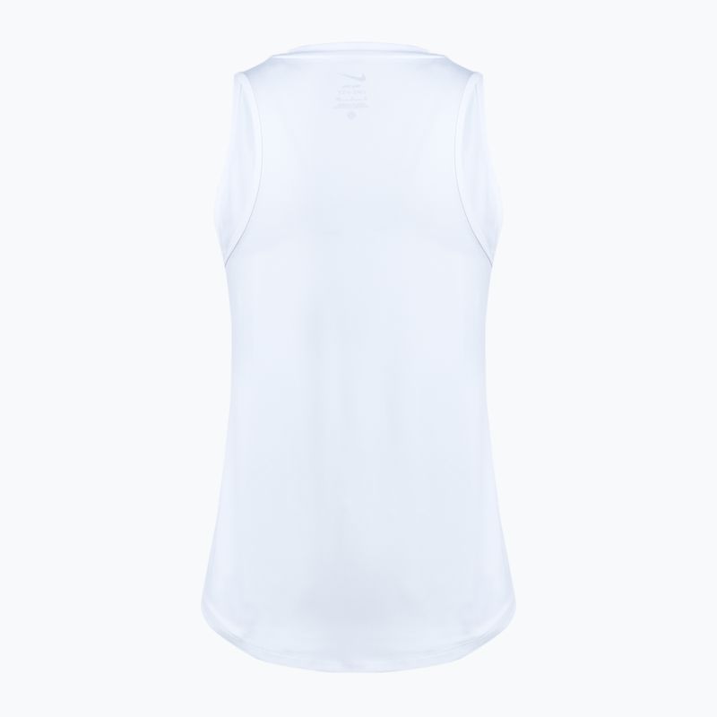 Tank top de antrenament pentru femei Nike One Classic Dri-Fit white/black 2