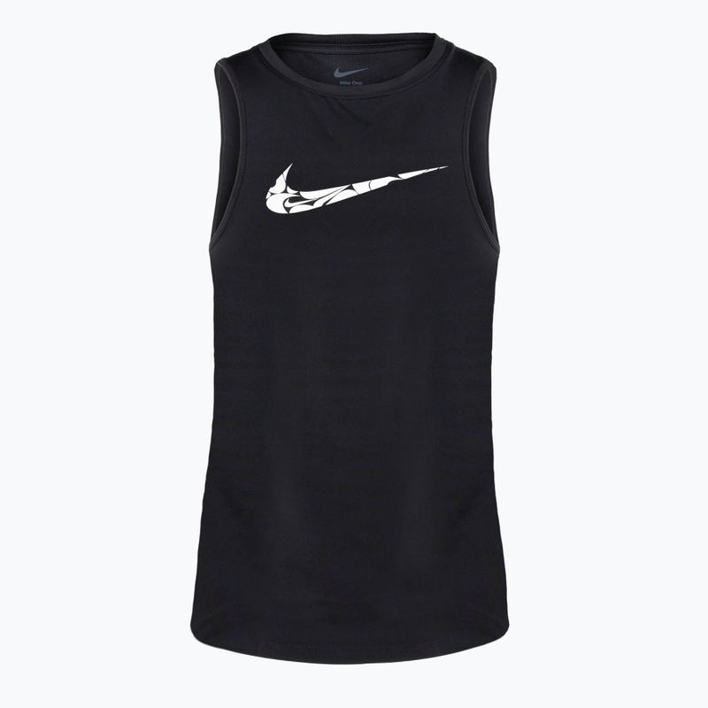 Tank top de alergare pentru femei Nike One Graphic TT black/white