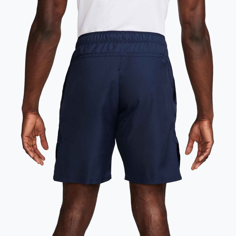 Pantaloni scurți de tenis pentru bărbați Nike Court Dri-Fit Victory 9" obsidian / white 4