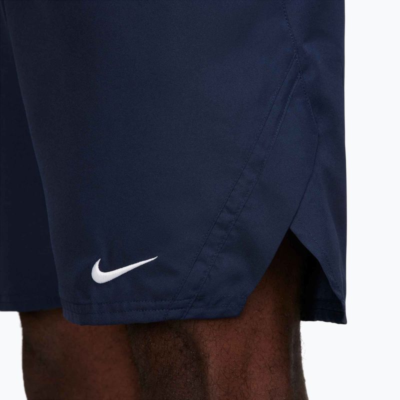 Pantaloni scurți de tenis pentru bărbați Nike Court Dri-Fit Victory 9" obsidian / white 8