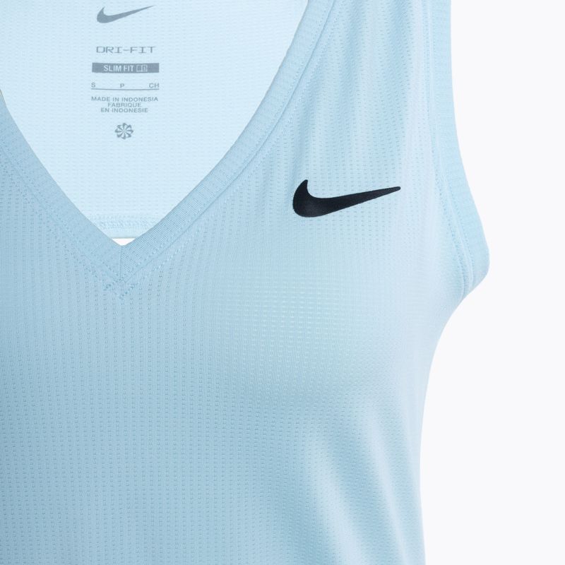 Tank top de tenis pentru femei Nike Court Dri-Fit Victory Tank glacier blue/black 3