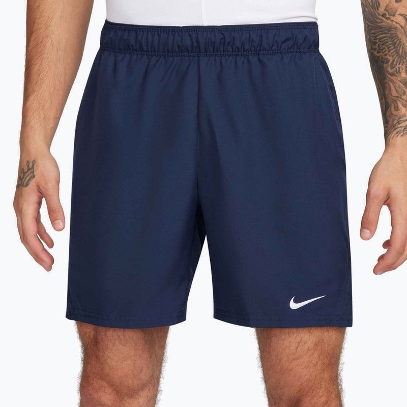 Pantaloni scurți de tenis pentru bărbați Nike Court Dri-Fit Victory 7" obsidian/white 4