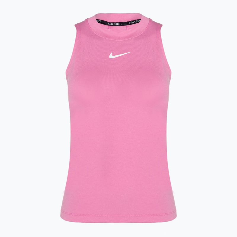 Tricou de tenis pentru femei Nike Court Dri-Fit Advantage Tank jucăuș roz/alb