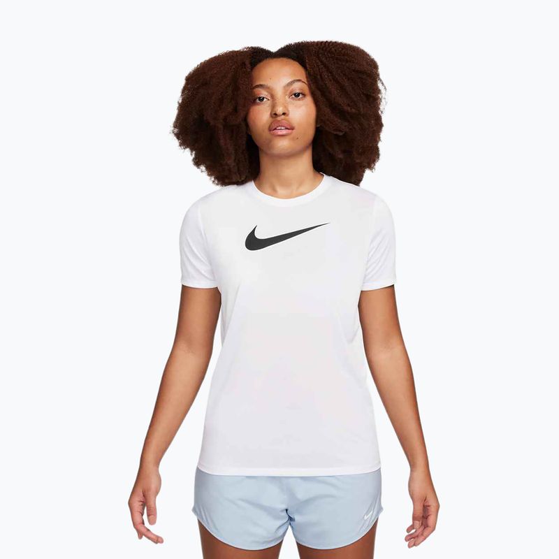 Tricou de antrenament pentru femei Nike Dri-Fit white/black