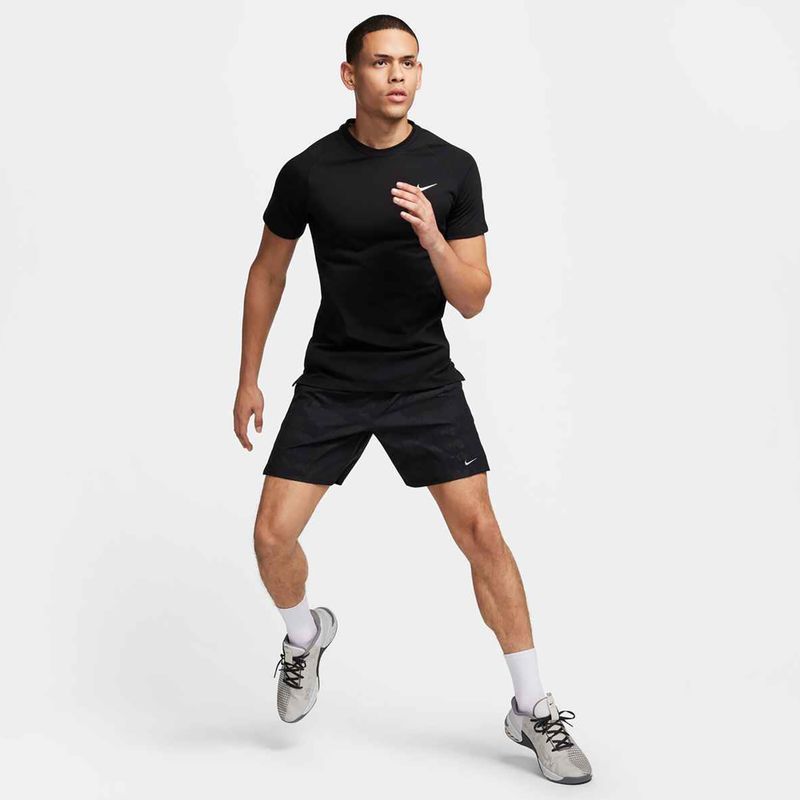 Tricou de antrenament pentru bărbați Nike Flex Rep Dri-Fit black/white 2