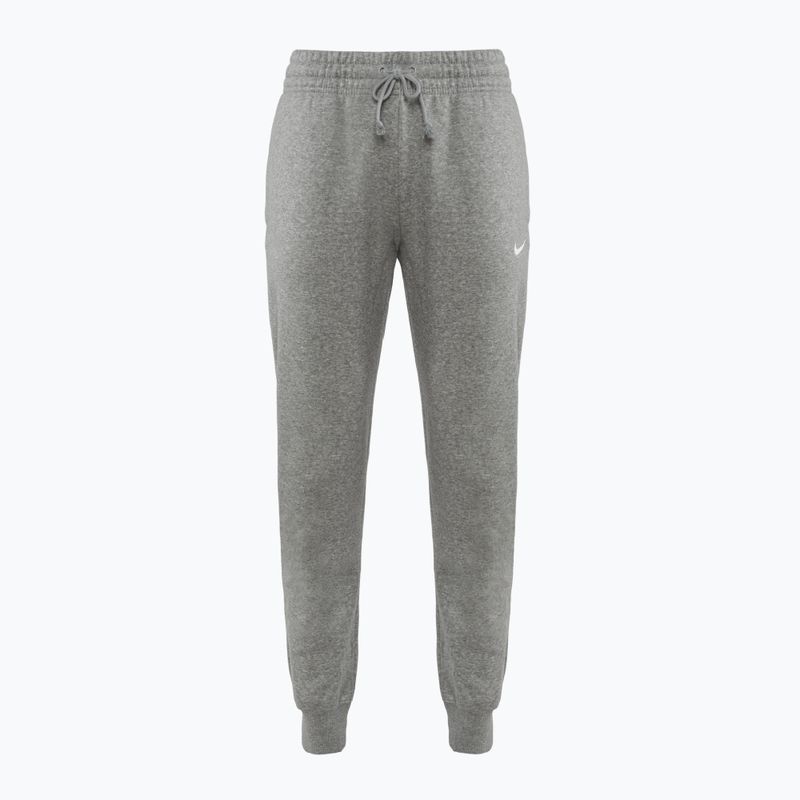 Pantaloni pentru femei Nike Sportswear Phoenix Fleece Mid-Rise dark grey heather/sail