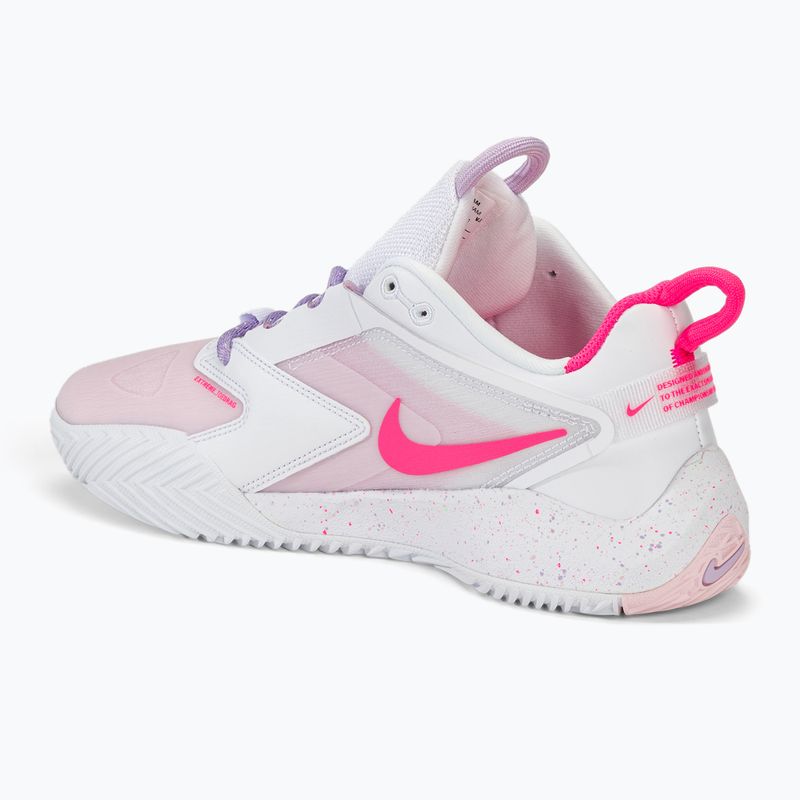 Pantofi de volei Nike Zoom Hyperace 3 SE alb/roz intens/spumă mentă/ceață violet/spumă roz 3