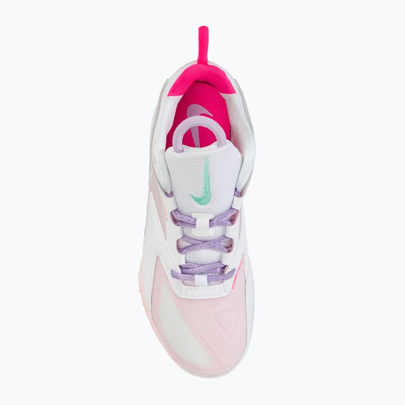 Pantofi de volei Nike Zoom Hyperace 3 SE alb/roz intens/spumă mentă/ceață violet/spumă roz 5