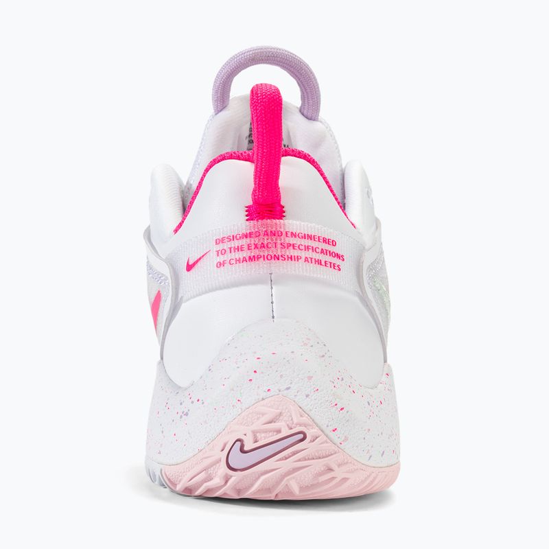 Pantofi de volei Nike Zoom Hyperace 3 SE alb/roz intens/spumă mentă/ceață violet/spumă roz 6