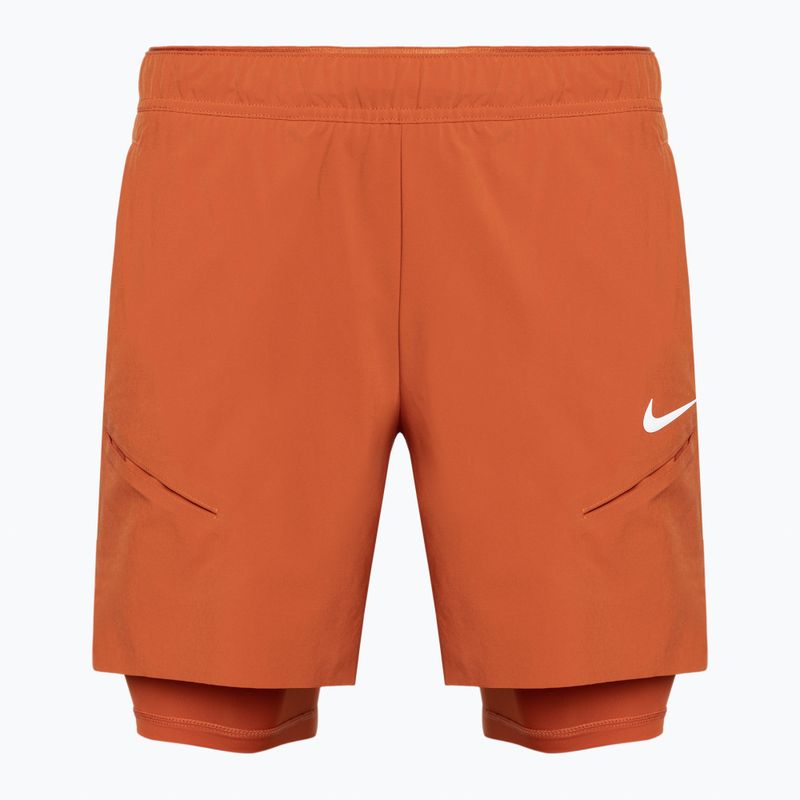Pantaloni scurți de tenis pentru bărbați Nike Court Dri-Fit Slam rust factor/pink quartz/white