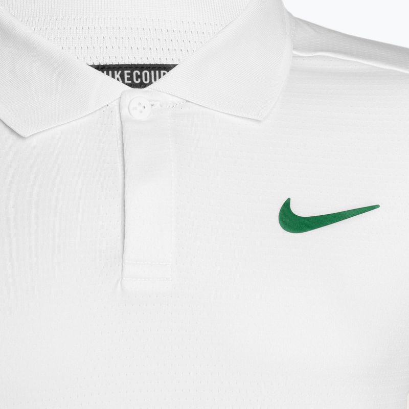 Tricou polo de tenis pentru bărbați Nike Court Dri-Fit Advantage Polo white/malchite 3